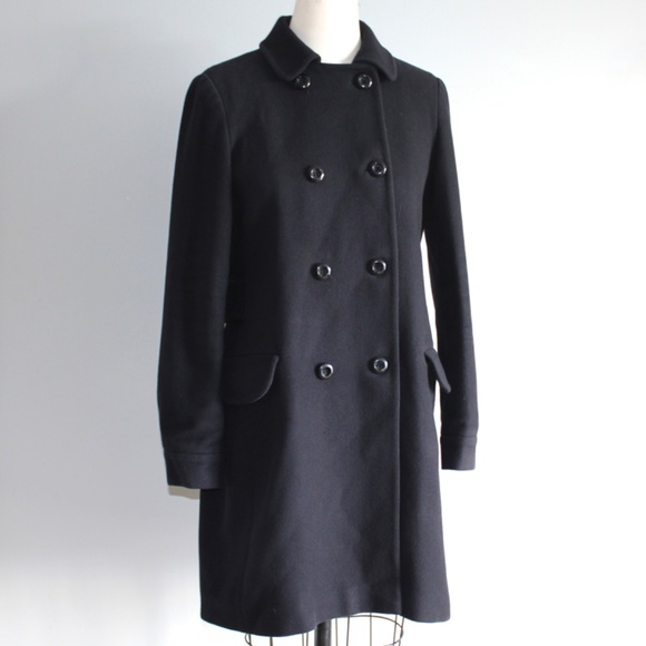 A.P.C. Navy Blue Classic Wool Peacoat - Picture 5 of 9